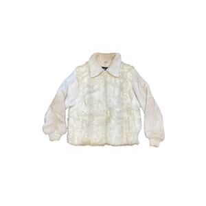 Learsi Vintage Dyed Tan Rabbit Fur/Knitted Jacket